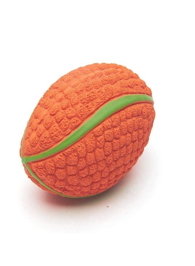 Pups&Pets Dog Latex Squeaky Rugby Toy for All Types of Pets, Dogs, Puppies & Kittens (Medium). - Image 1
